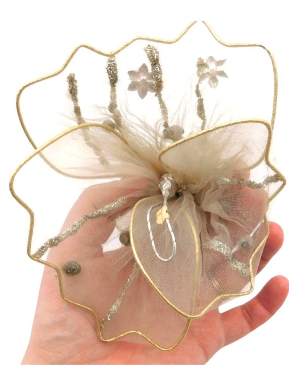 Lot 2 Vintage Holt Howard Tulle Christmas Angels 4" MCM Kitsch Holiday Decor - Picture 5 of 9